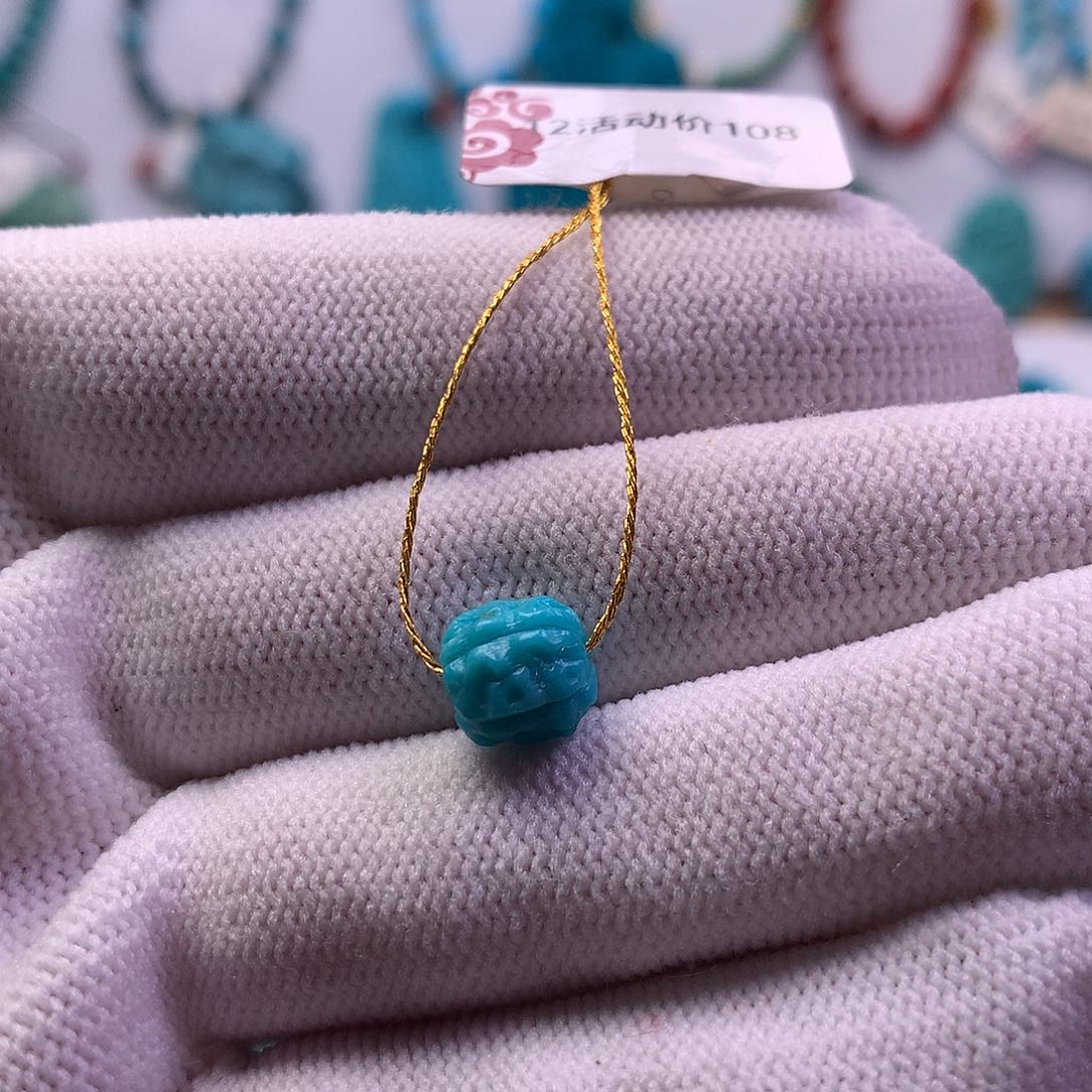 绿松石未镶嵌金刚8mm