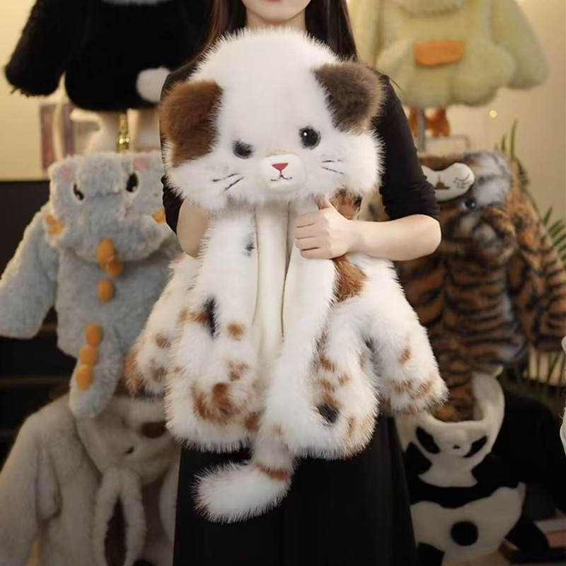 [现货现发]儿童宝宝三花猫仿皮草毛毛衣亲子装冬季新款加绒加厚