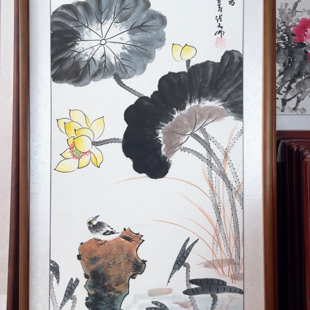 国画带框尺寸63*123厘米