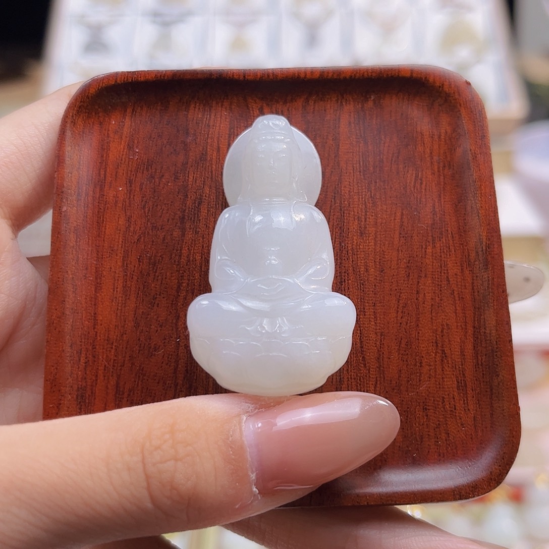 和田玉未镶嵌吊坠(不含链)