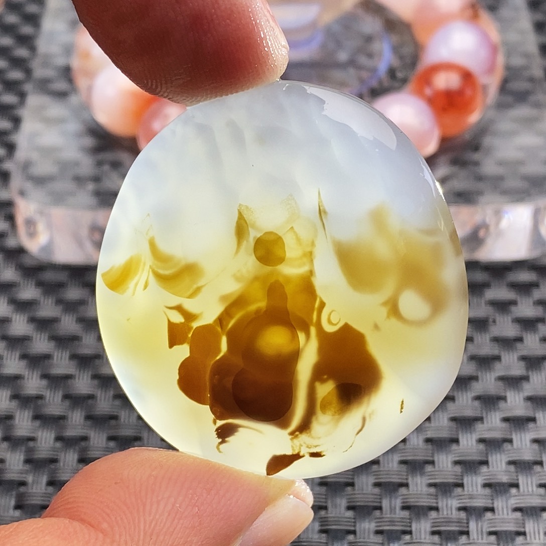 玛瑙/玉髓未镶嵌吊坠(不含链)49