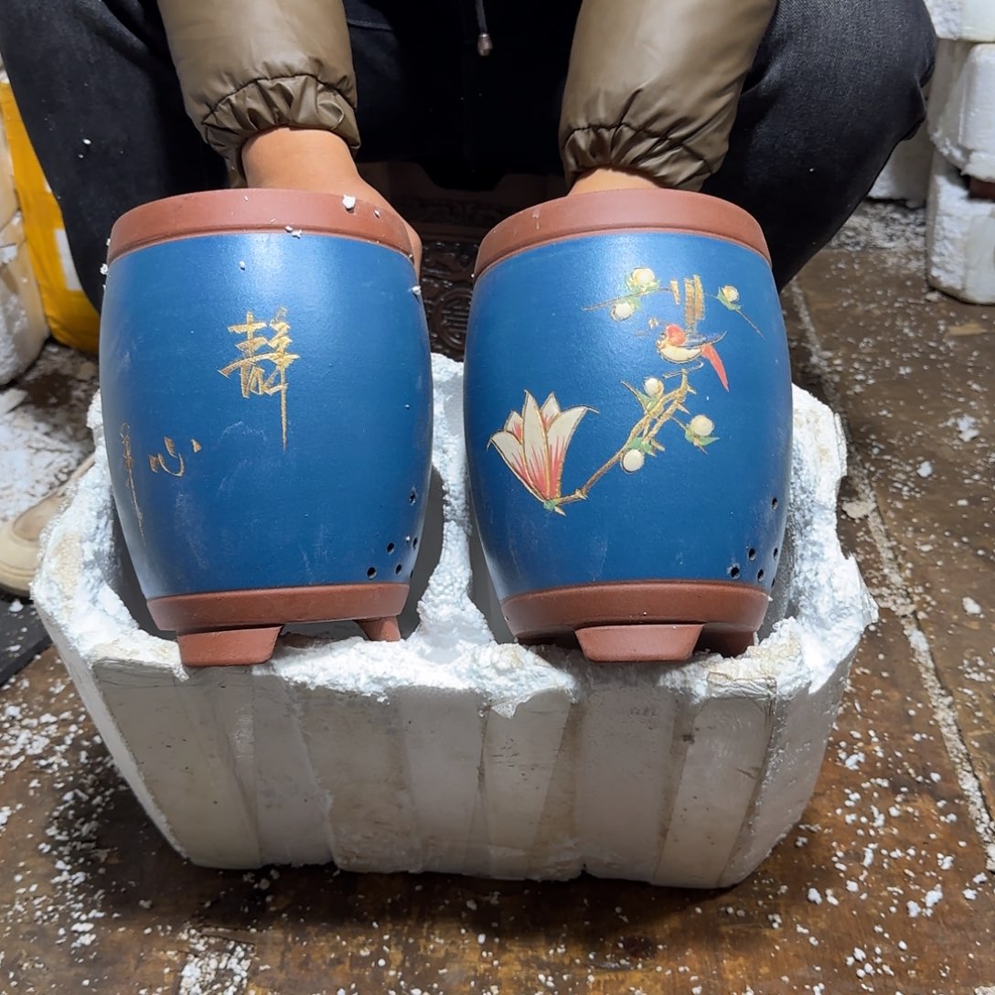 紫砂花盆瑕疵和瑕疵