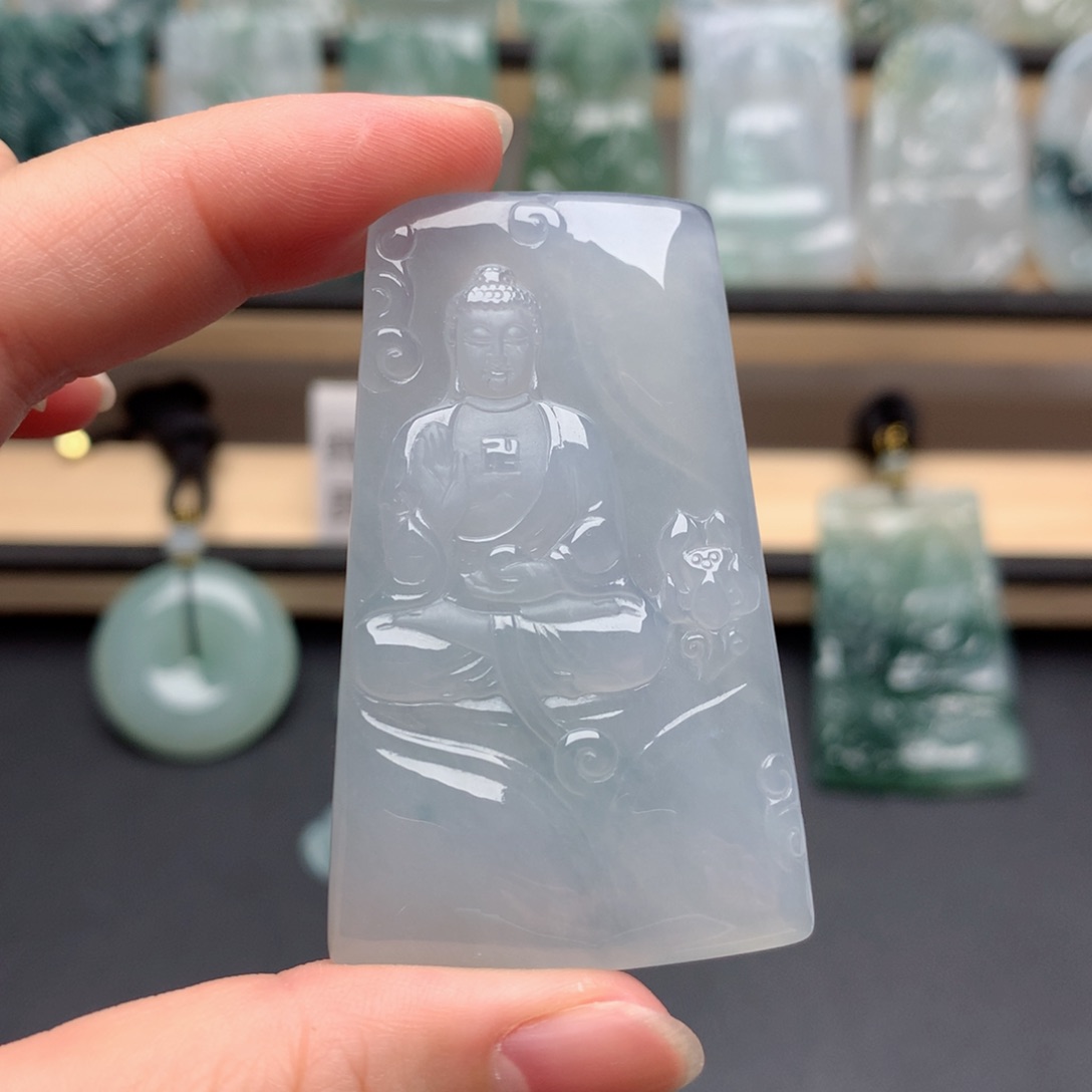 颈饰未镶嵌翡翠阿弥陀佛