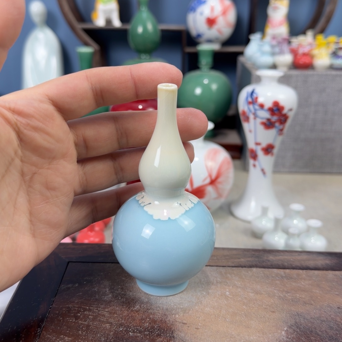陶瓷手工小花器摆件