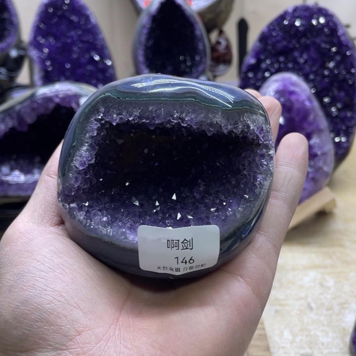 未镶嵌大型摆件（非配饰）紫晶赏**目