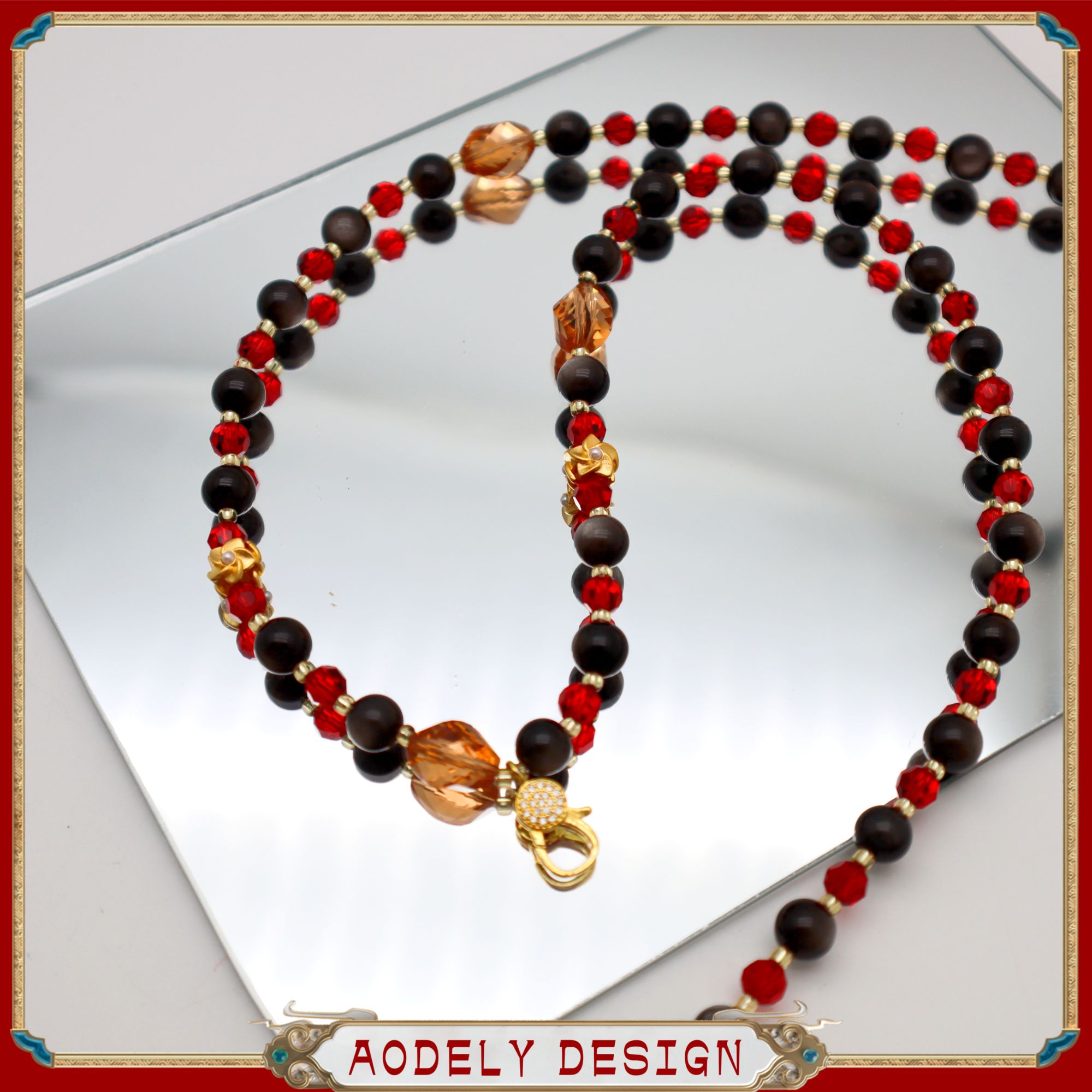 X-663玛瑙唐卡链子 单链