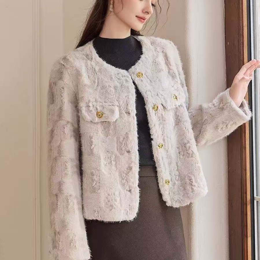 海宁大厂生产 秋冬新款加厚小香风女士外套