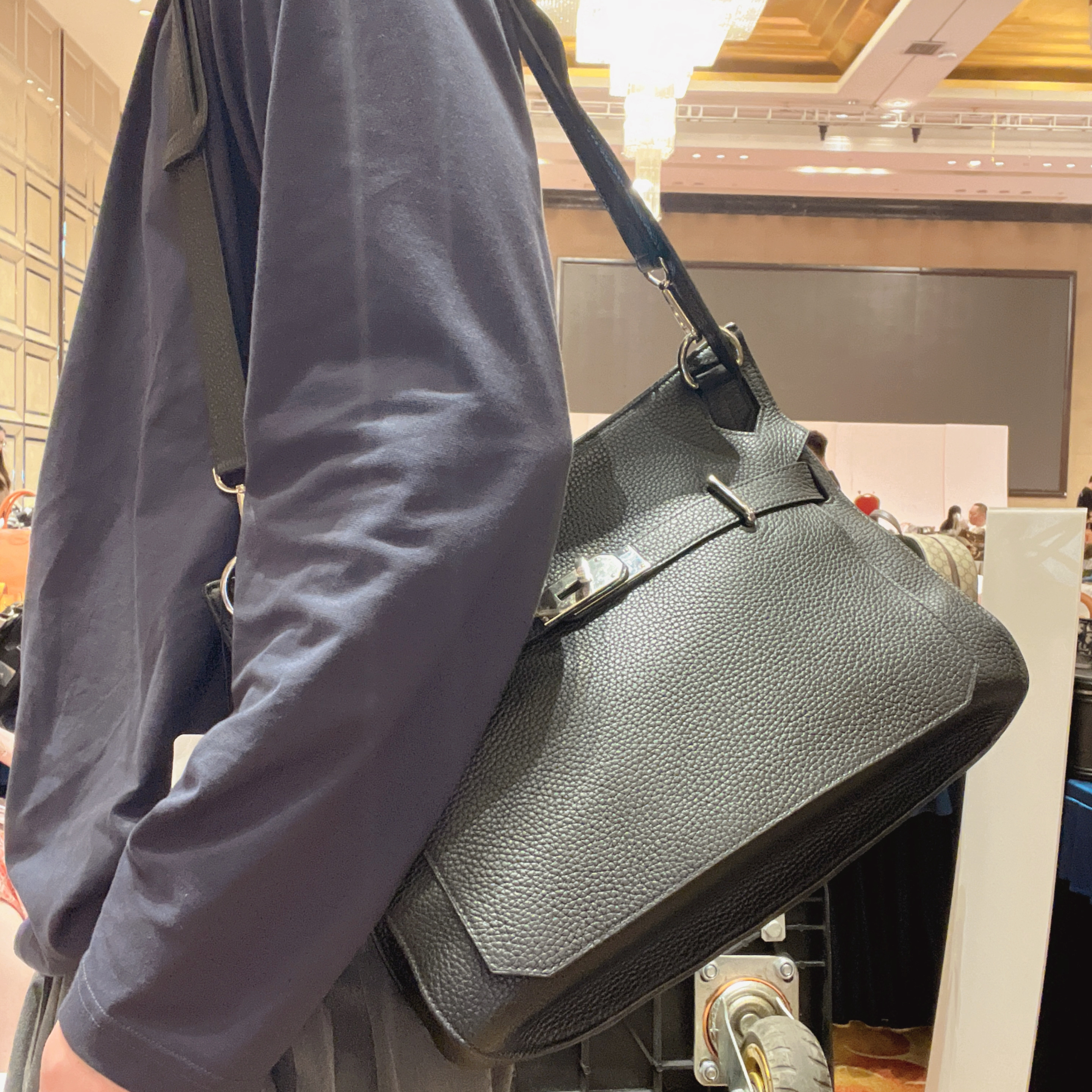 95新 Hermes/爱马仕 冰冰中古/爱马仕/中号黑银吉普赛
