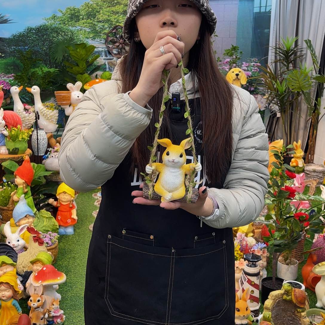 红陶花园庭院摆件&000&