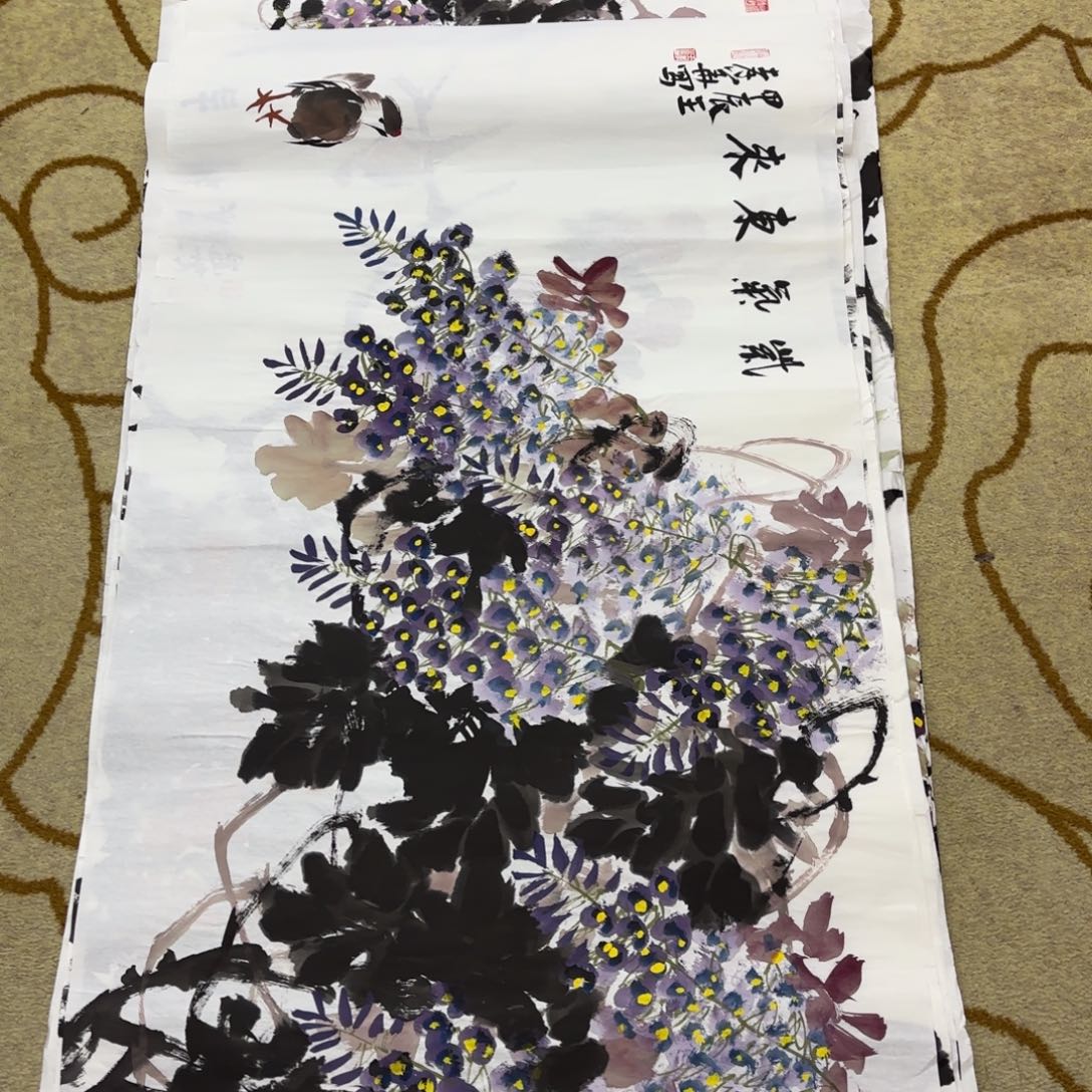 国画王孝华四尺李欣主播