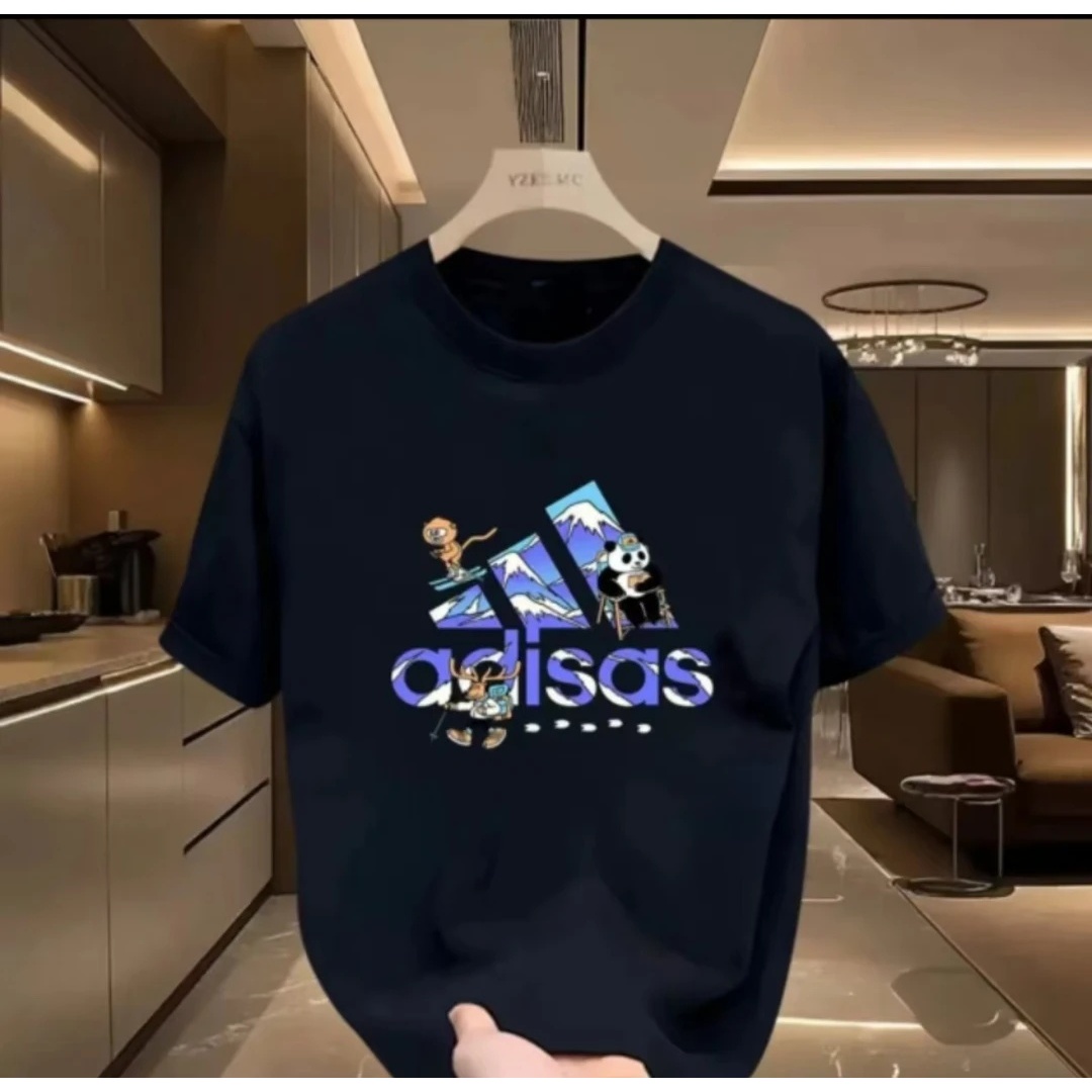 -4【一折粉丝福利】夏季男女同款百搭时尚潮牌短袖T恤