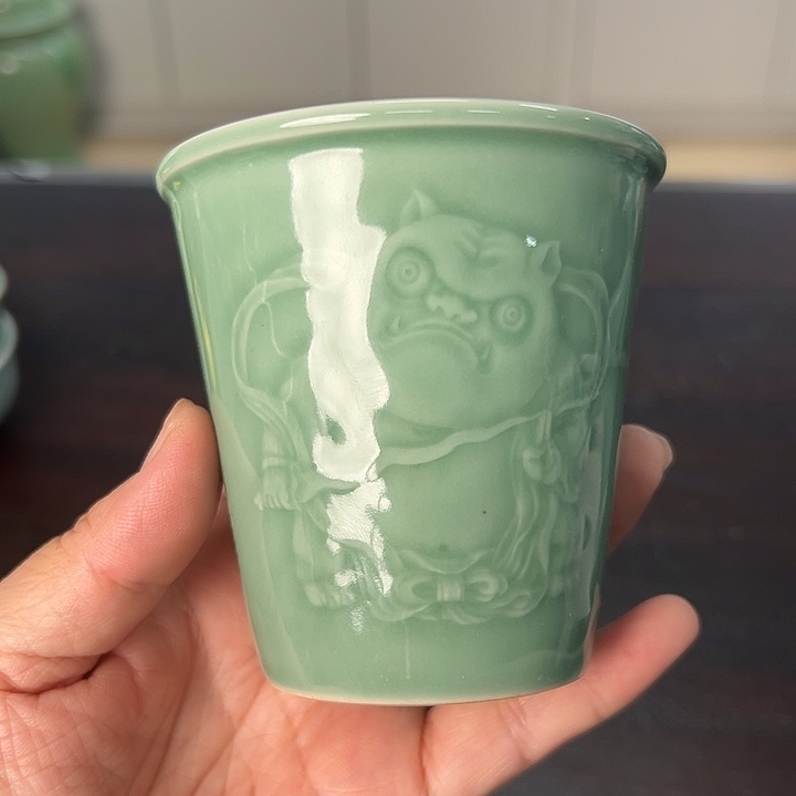 龙泉云间青瓷小米茶器