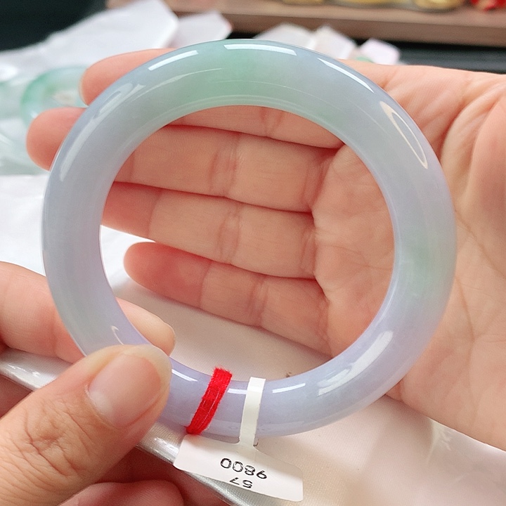 未镶嵌手镯翡翠57胖圆