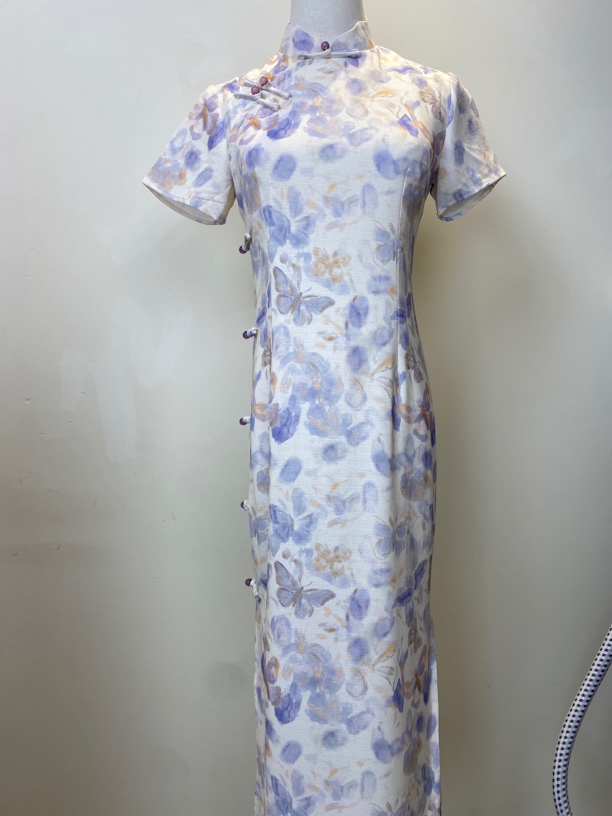 [非晚]2025夏季日常气质少女显瘦旗袍-W