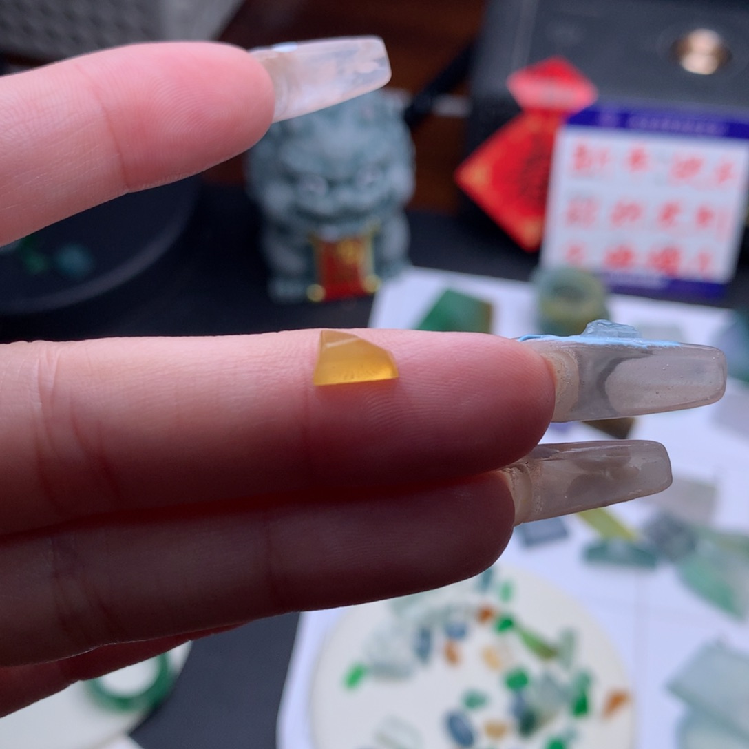 定制翡翠未镶嵌放***羁高冰缅甸翡翠随形裸石定制链接