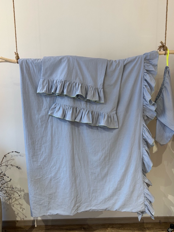 251-695朵朵可可春夏家纺纯棉轻奢风简约纯色棉纯棉床笠四件套