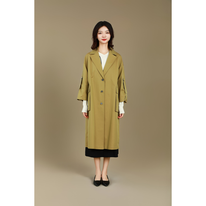 啦娜菲LANAFAY春季风衣0C639显瘦气质