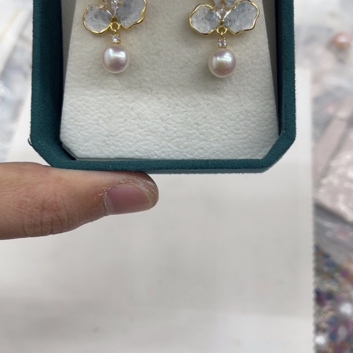 银S925镶嵌颈饰淡水珍珠4