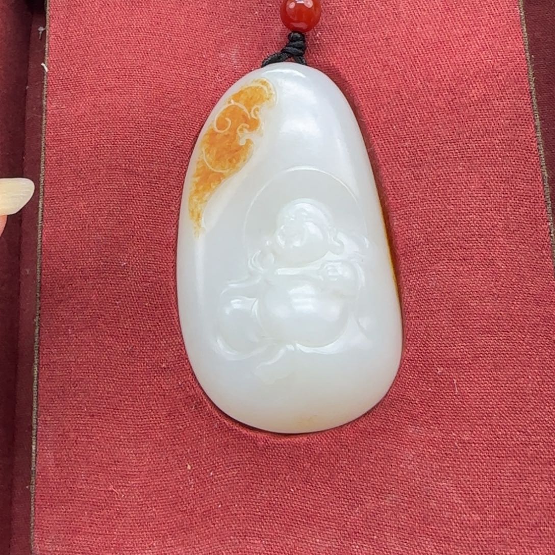 和田玉未镶嵌挂件