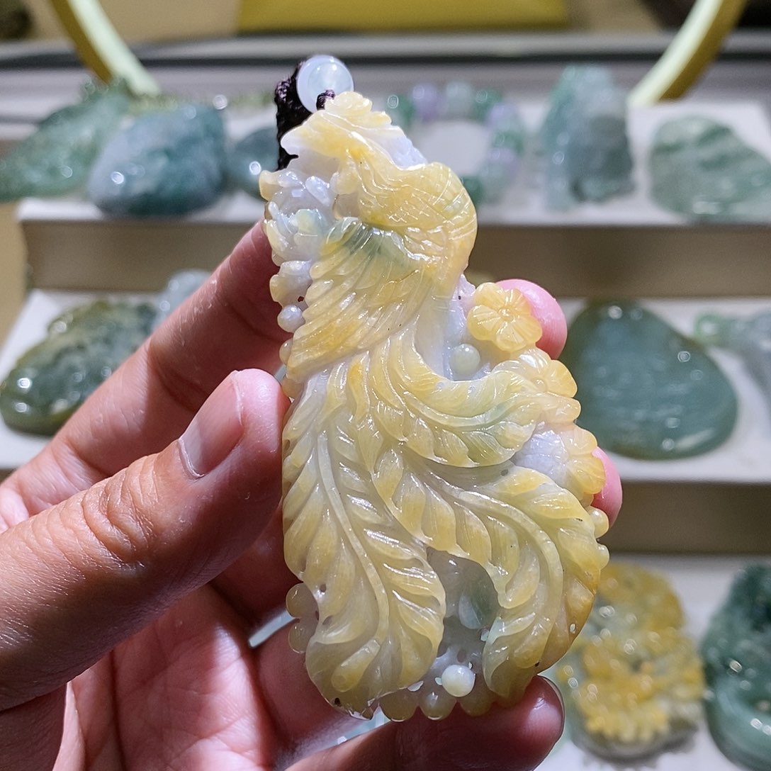 【闪购商品】翡翠颈饰未镶嵌凤凰