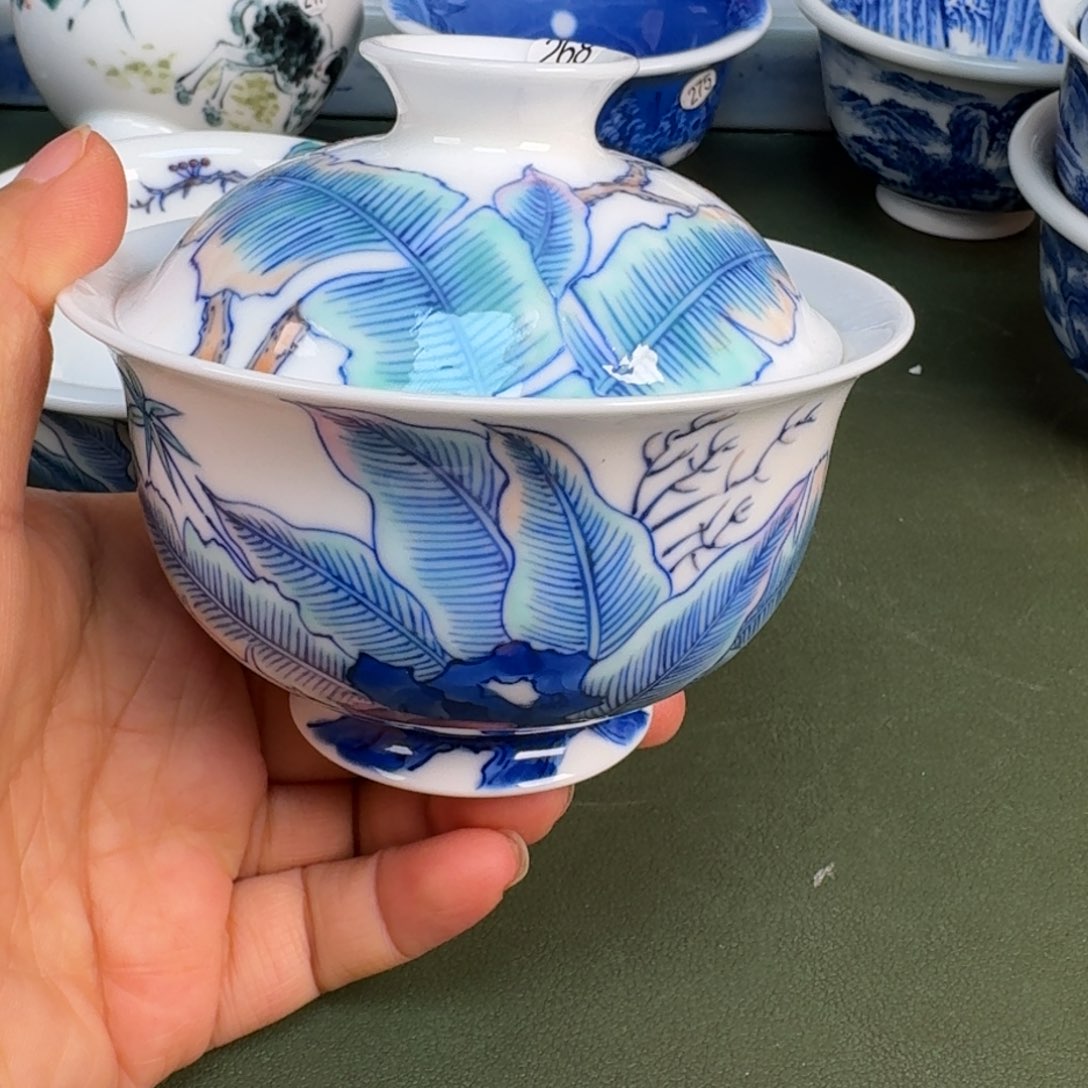 陶景德镇纯手绘茶具圆圆268