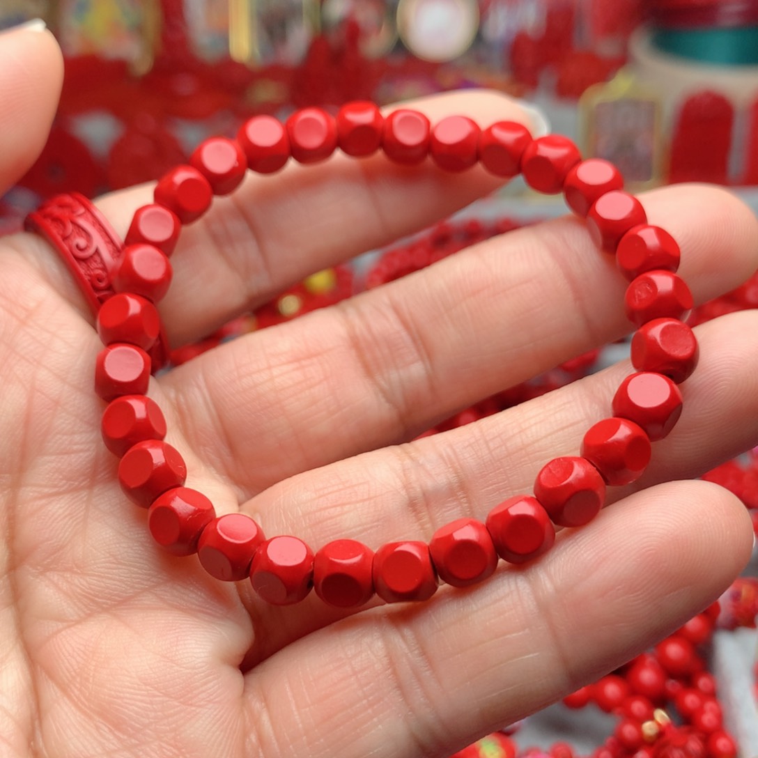 天然辰砂工艺品朱砂手串