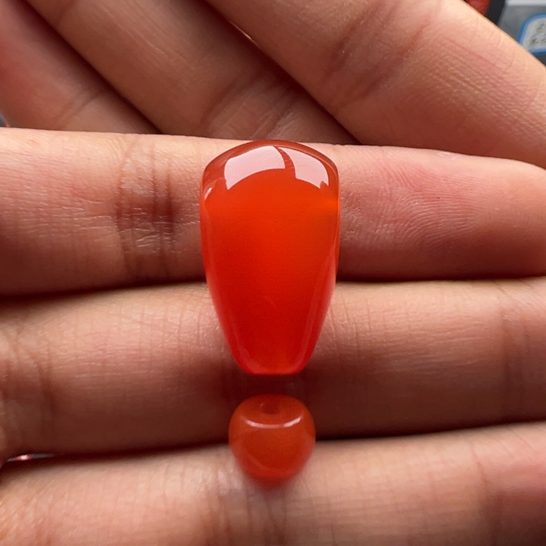 南红玛瑙未镶嵌三通12.8