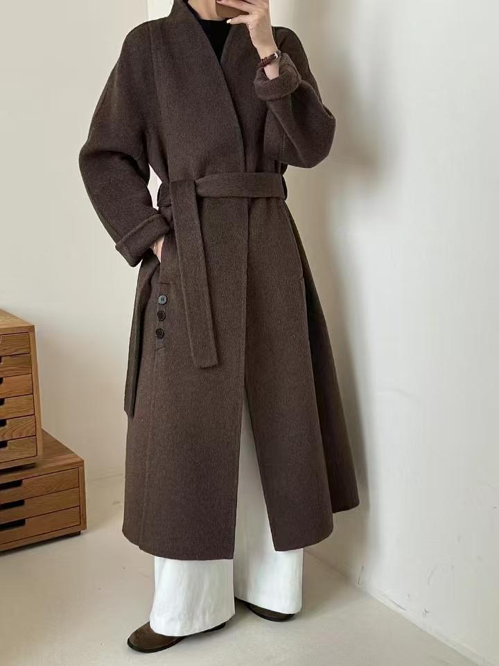 秋冬女毛呢外套毛呢大衣 高品质呢子