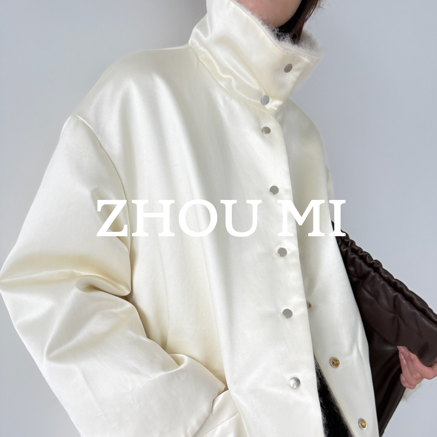 ZHOU MI“新中式系列”羊毛高领双面穿大衣ZY2953