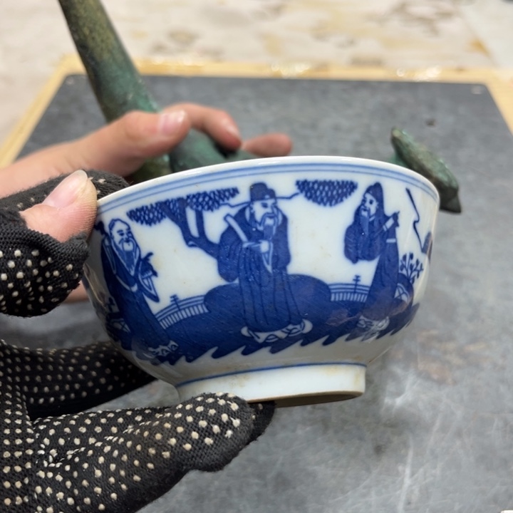 瓷片瓷工艺品摆件