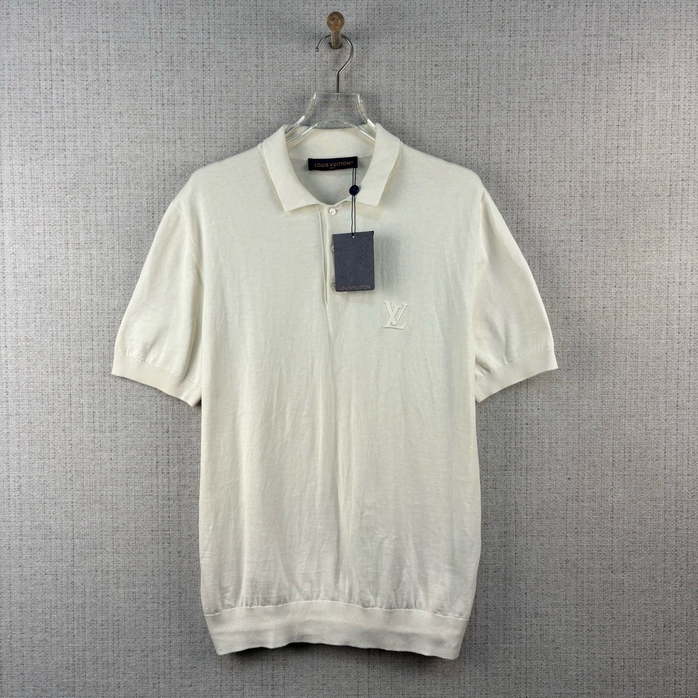 未使用 LouisVuitton/路易威登 SS24针织短袖Polo衫/XXL/编号9851