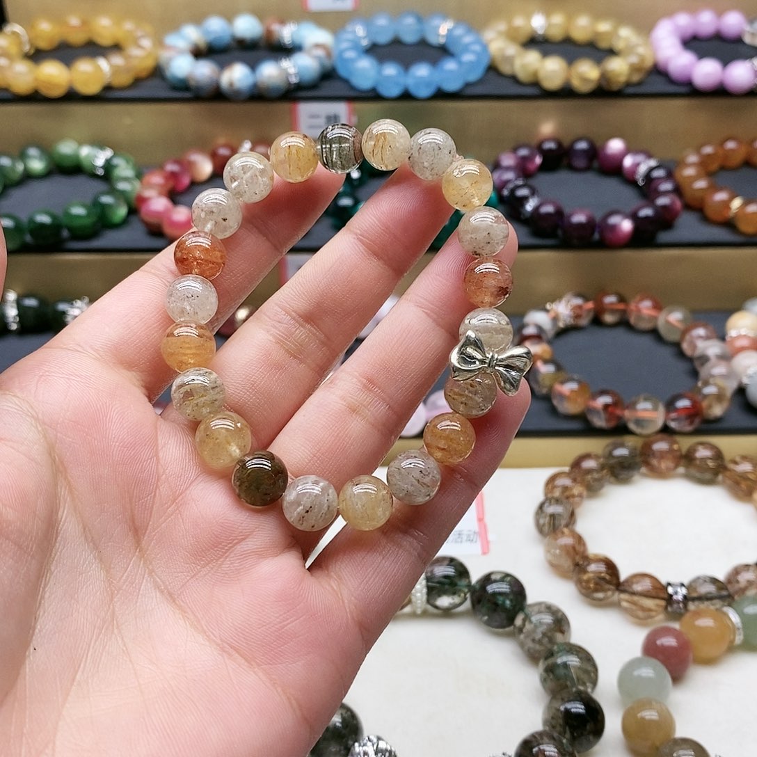 水晶手链未镶嵌千层幽灵