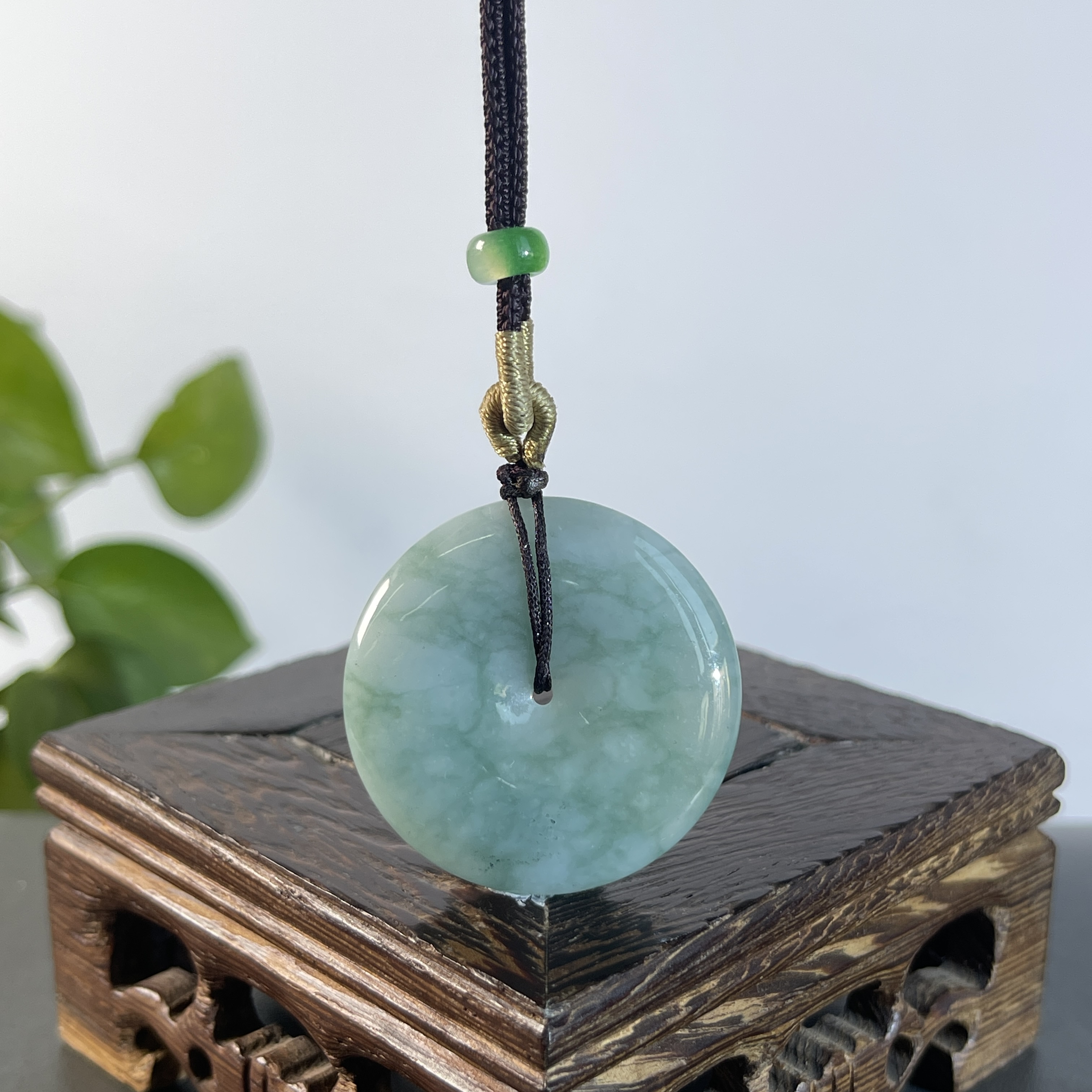 JXA02-63 天然缅甸A货翡翠 平安扣