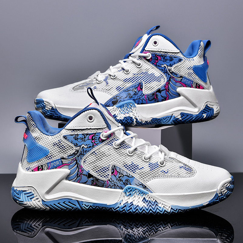 兰芷轻裳 新款秋季青少年实战球鞋初中生防滑耐磨篮球运动潮鞋