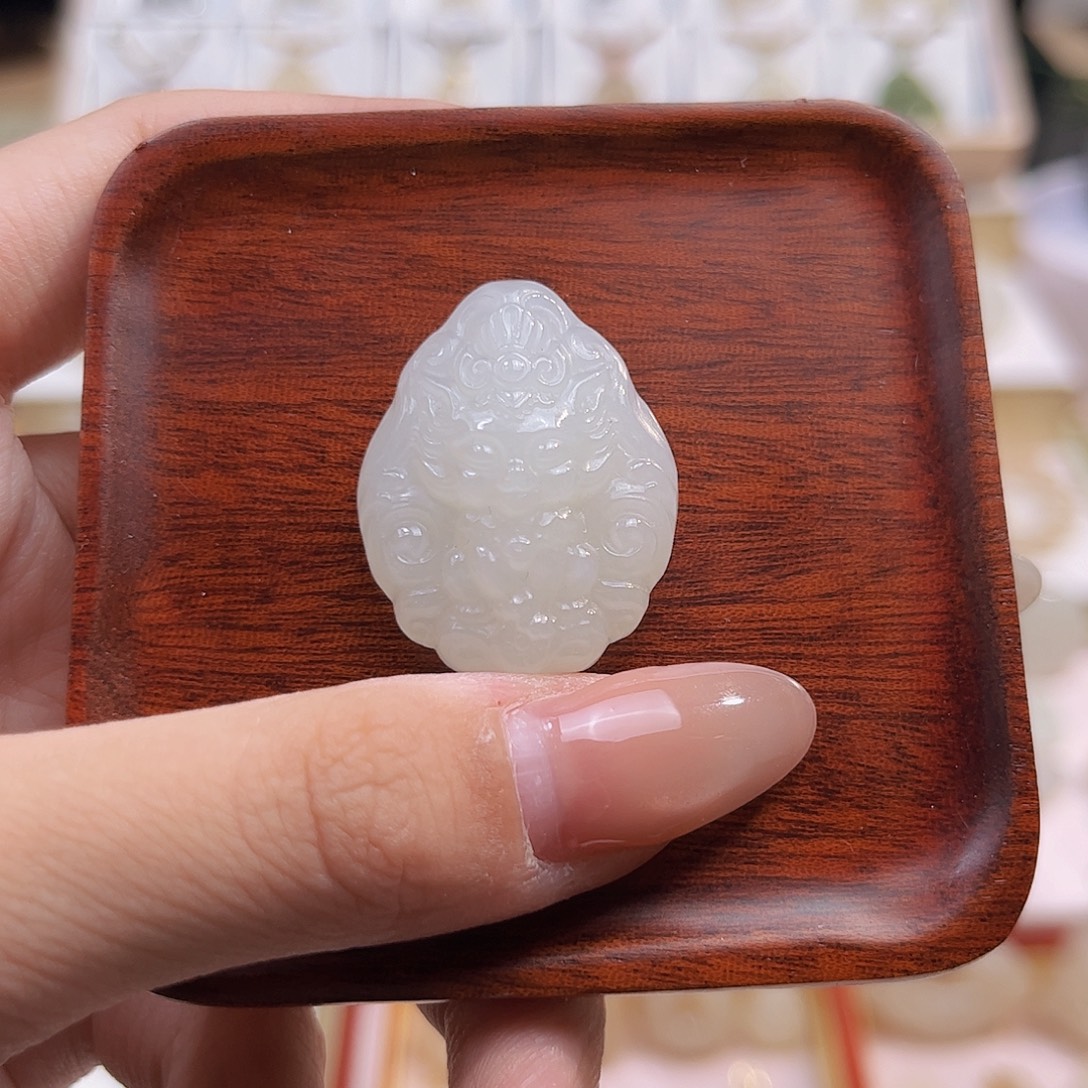 和田玉未镶嵌吊坠(不含链)