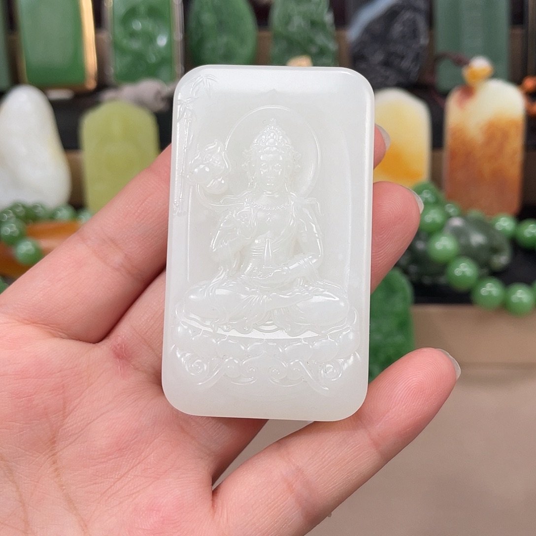 和田玉未镶嵌挂件