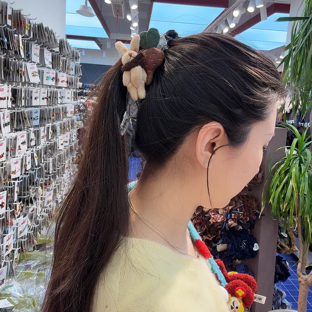 布艺铁合金兔子香蕉夹大号33