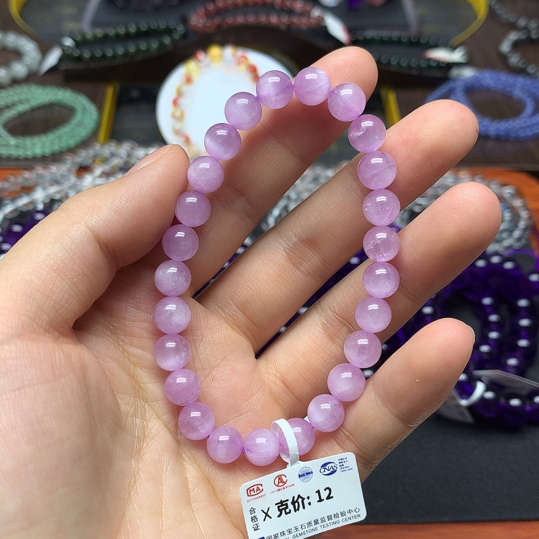 锂辉石手链未镶嵌手链