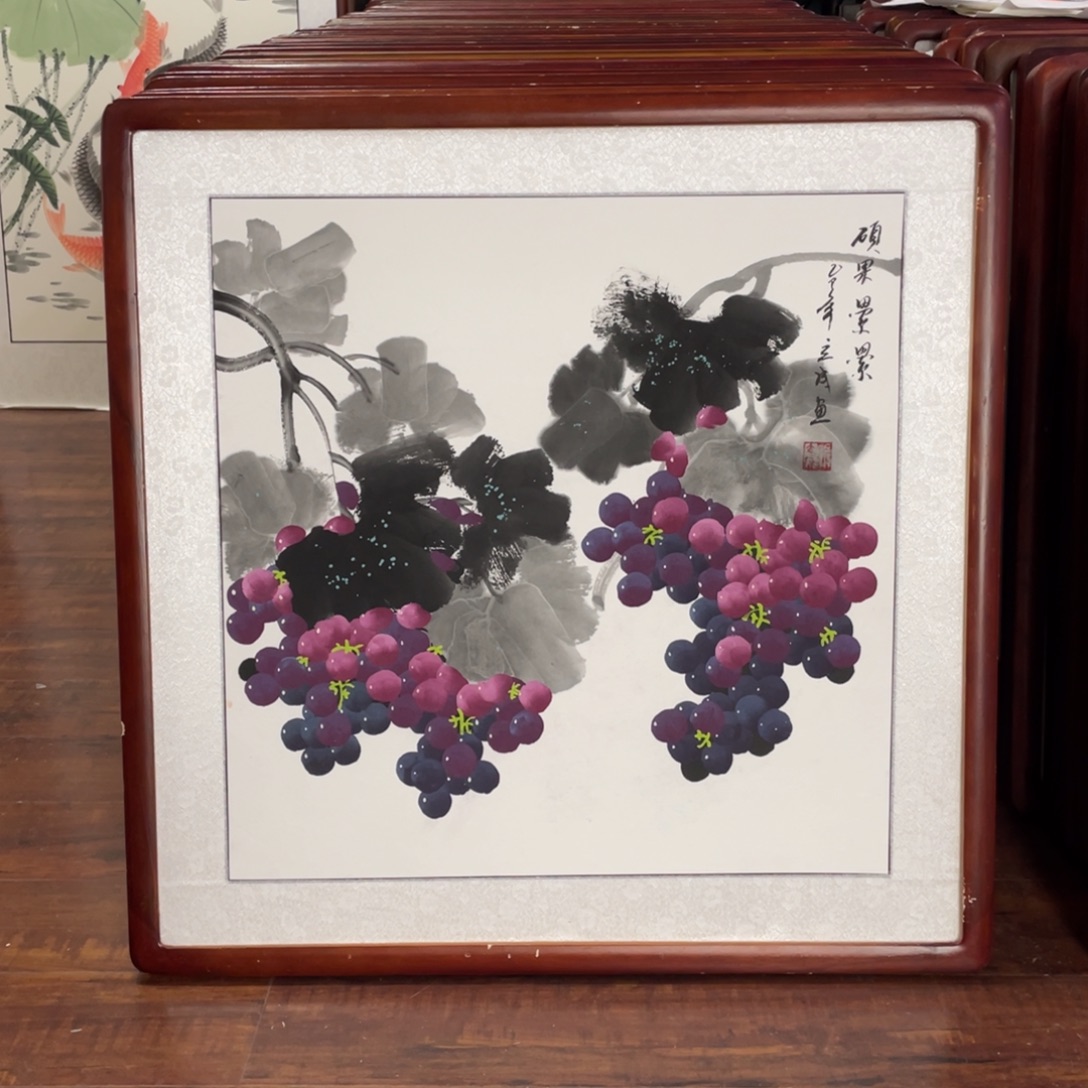 国画带框尺寸63*63厘米