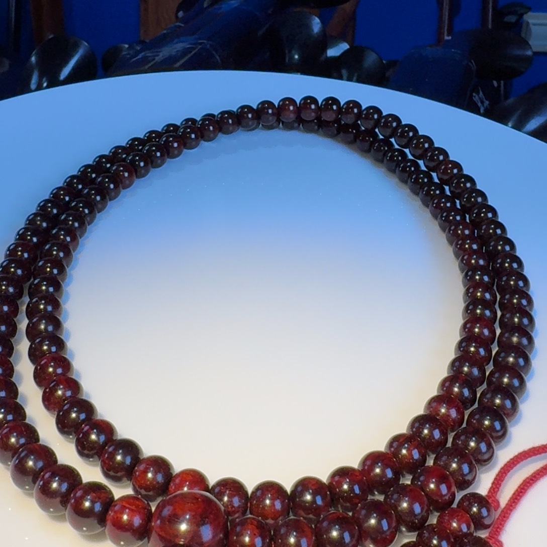 小叶紫檀手串/手链高精尖作品唐密珠型三味线古琴料天花板泥料