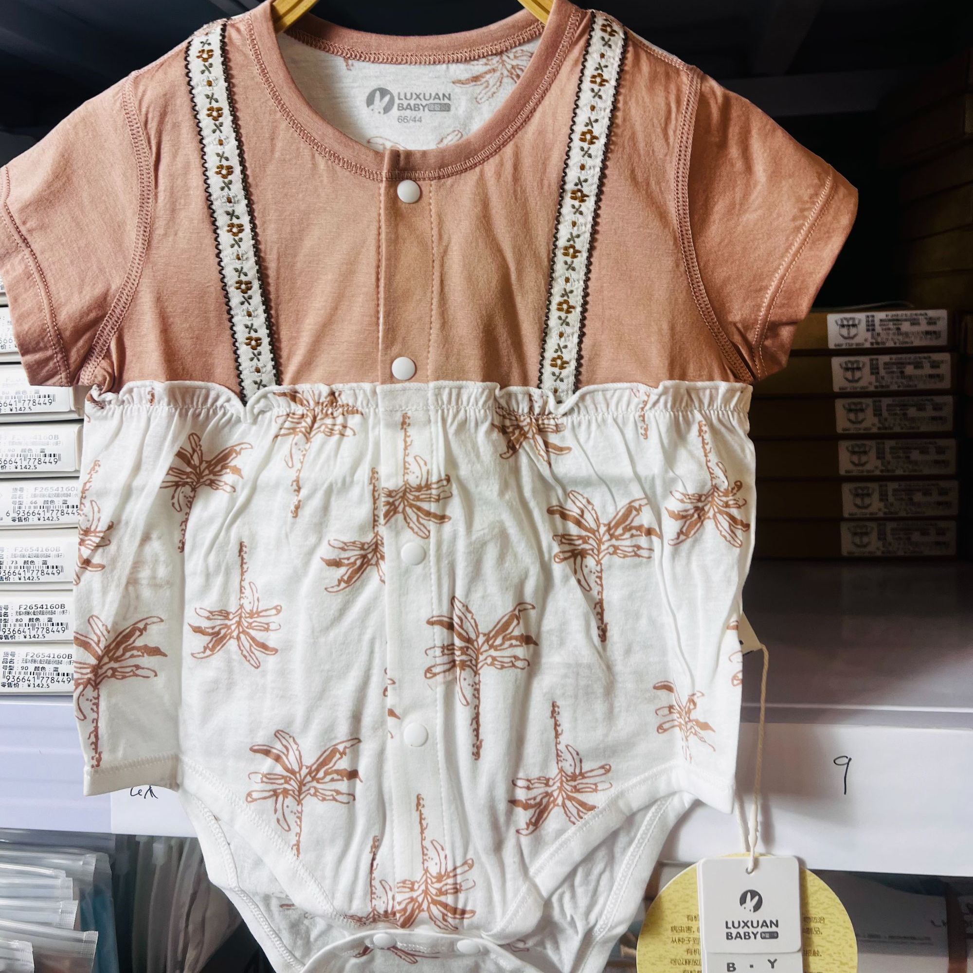 LX 蝉翼包屁衣碎花幼儿新生儿新生儿无味