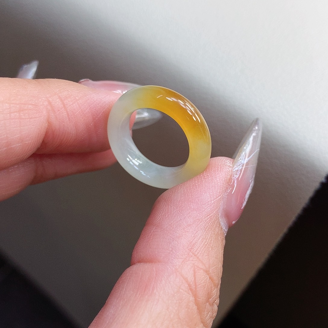 翡翠戒指未镶嵌6号