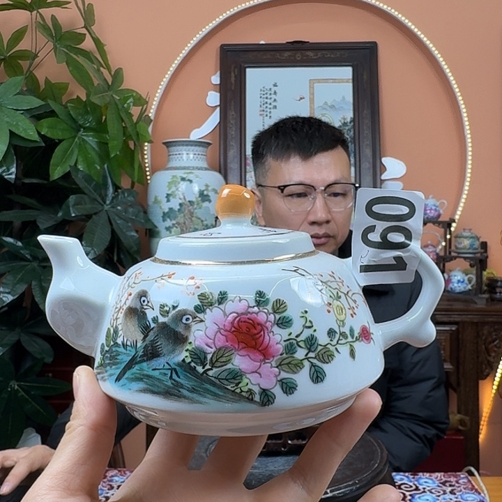 陶摆件景德镇陶瓷手工壶