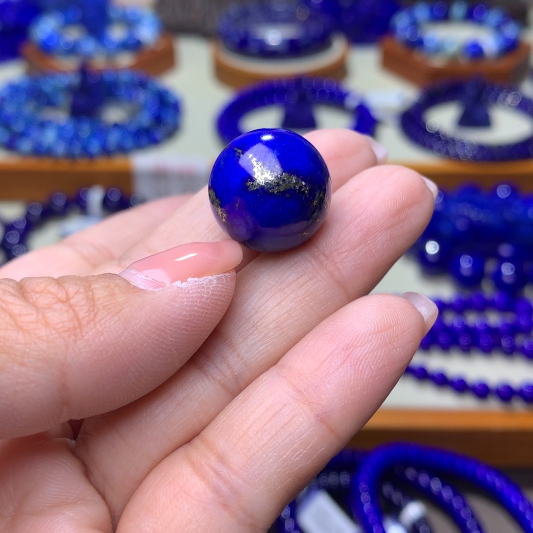 青金石单珠未镶嵌17m