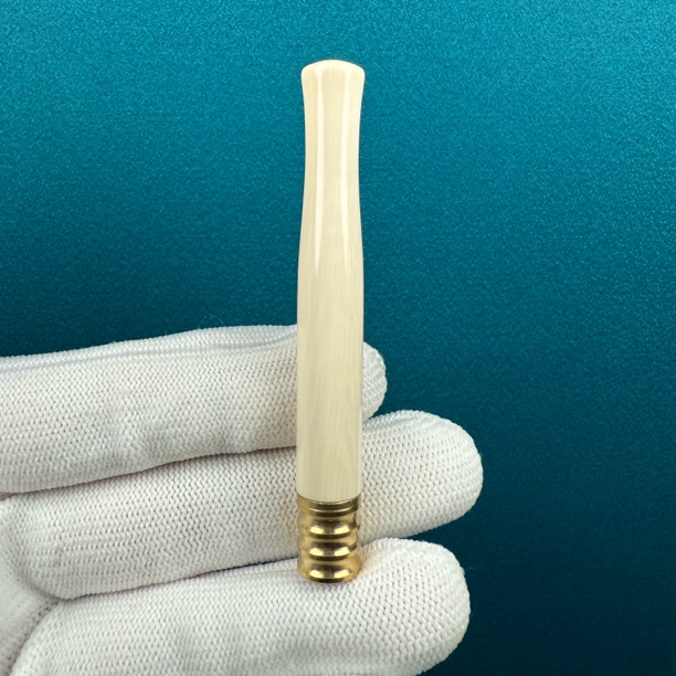 H79-73天然猛犸牙 烟嘴约10*70mm支持复检假一罚十