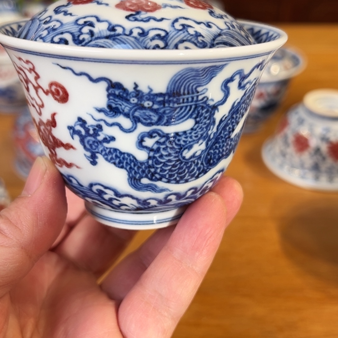 景德镇岚溪釉里红瓷器