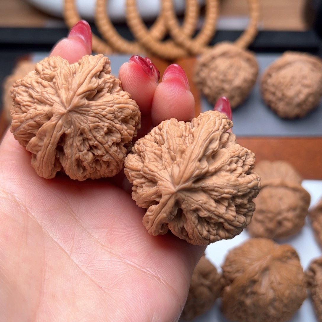 文玩核桃把件清**雨粗筋43全