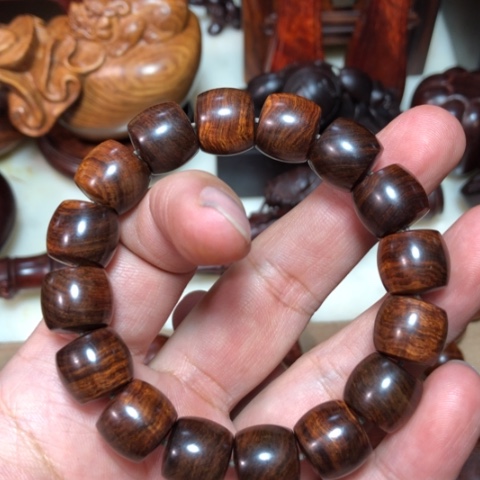 黄花梨/降香黄檀1.3×1.4老型桶珠
