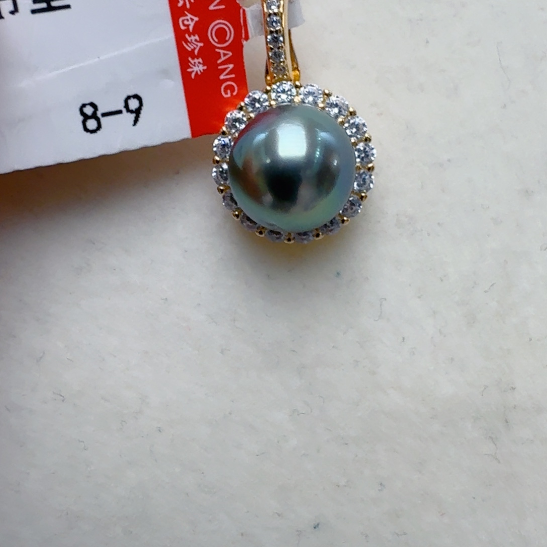 海水珍珠颈饰银S925镶嵌@@v503