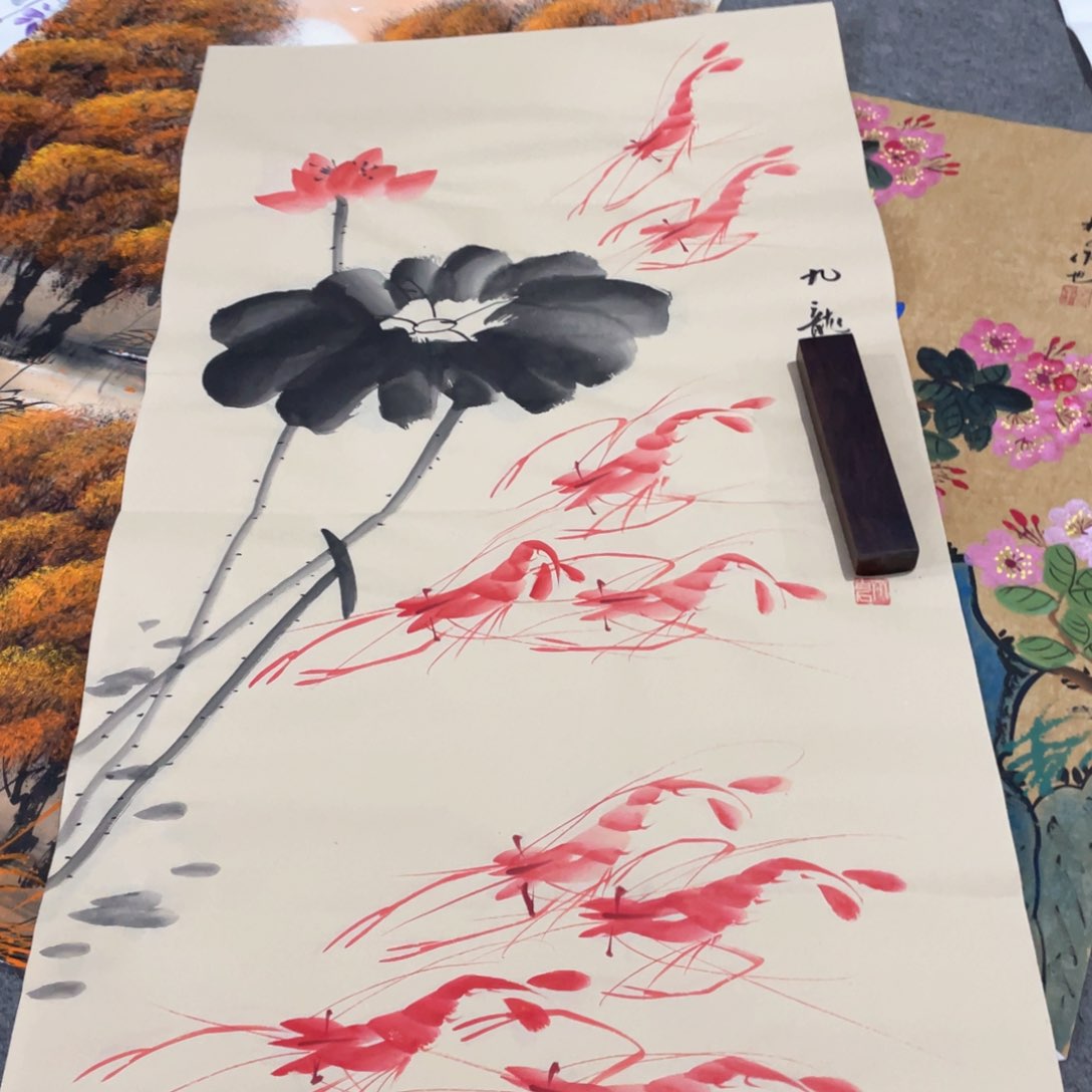 国画国画作品画心一张